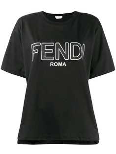 Fendi футболка с логотипом
