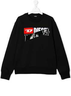 Diesel Kids TEEN logo tape sweatshirt