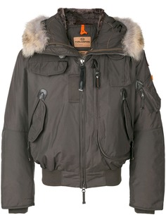 Parajumpers пуховик с капюшоном с меховой оторочкой