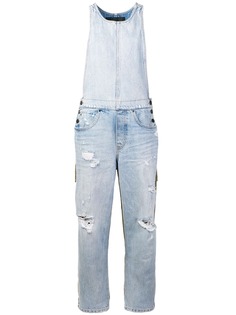 Alexander Wang джинсовый комбинезон с контрастными панелями сзади