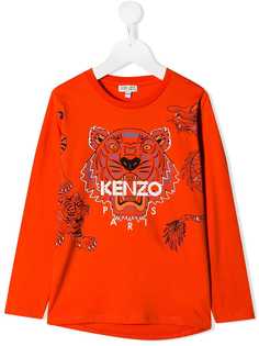 Kenzo Kids топ Tiger с логотипом