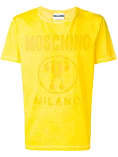 Moschino базовая футболка с логотипом