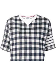 Thom Browne футболка мешковатого кроя с 4 полосками