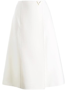 Valentino юбка А-силуэта с логотипом
