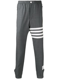 Thom Browne саржевые эластичные спортивные шорты на кнопке