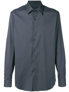Prada однотонная рубашка с классическим воротником