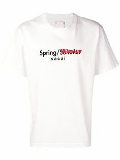 Sacai футболка с принтом Spring/Winter