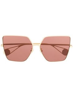 Gucci Eyewear затемненные солнцезащитные очки в квадратной оправе