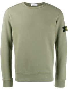 Stone Island толстовка с нашивкой-логотипом