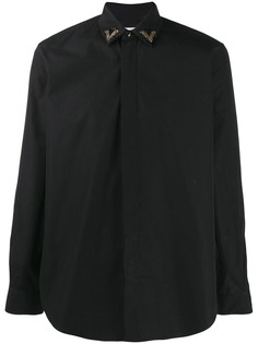 Saint Laurent рубашка с декорированным воротником
