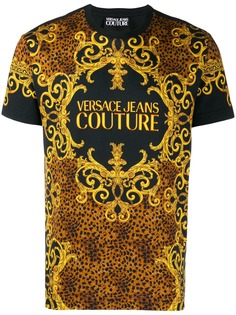 Versace Jeans Couture футболка с принтом Baroque и логотипом