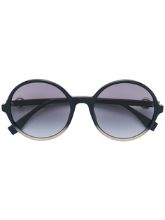 Fendi Eyewear солнцезащитные очки в массивной круглой оправе
