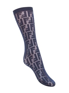 Fendi полупрозрачные носки с логотипом
