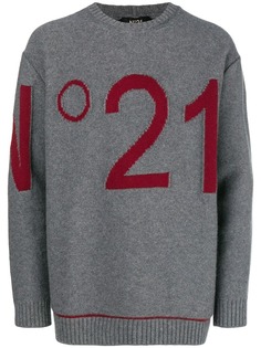 Nº21 свитер с логотипом