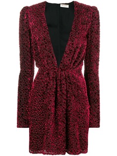 Saint Laurent бархатное платье