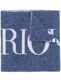Emporio Armani трикотажный шарф с логотипом