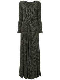 Talbot Runhof woven maxi dress