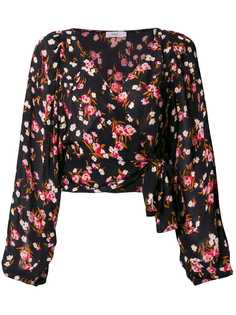 A.L.C. floral wrap blouse