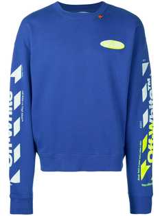 Off-White толстовка с диагональными полосками