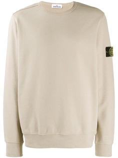 Stone Island толстовка с нашивкой-логотипом