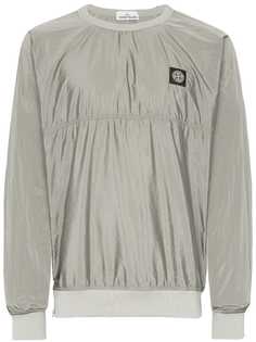 Stone Island толстовка с нашивкой-логотипом