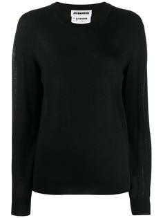 Jil Sander кашемировый джемпер с круглым вырезом