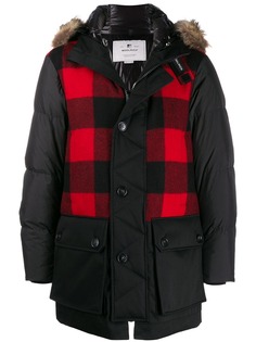 Woolrich пуховик в клетку
