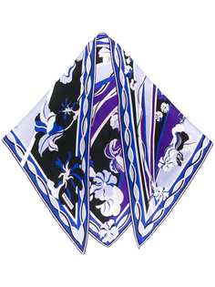 Emilio Pucci треугольный платок Hanami с принтом