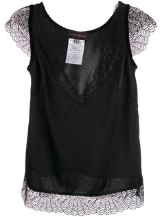 Talbot Runhof lace contrast blouse