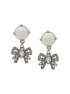 Miu Miu pearl bow earrings