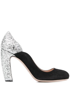 Miu Miu glittered pumps