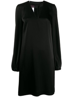 Talbot Runhof flared v-neck dress