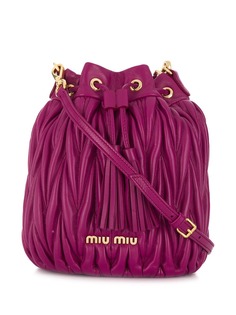Miu Miu matelassé bucket bag