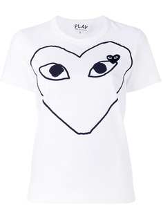 Comme Des Garçons Play футболка с принтом сердца