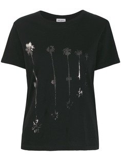 Saint Laurent футболка с принтом