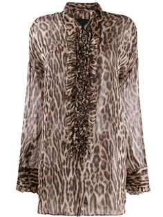 R13 блузка с леопардовым принтом