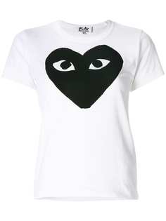 Comme Des Garçons Play футболка с принтом