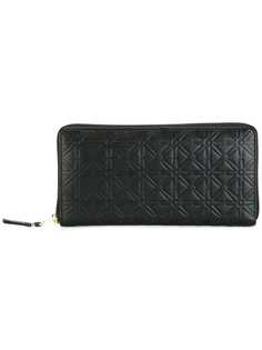 Comme Des Garçons Wallet кошелек с тисненым цветочным узором