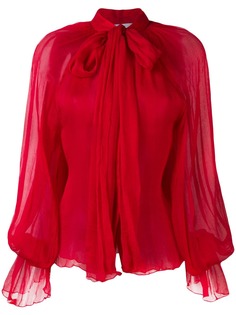 Atu Body Couture струящаяся блузка с бантом