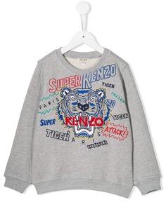 Kenzo Kids толстовка с вышитым логотипом