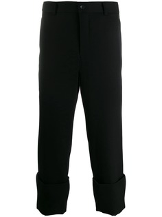 Comme Des Garçons Homme Plus брюки с подвернутыми манжетами