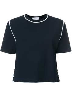 Thom Browne футболка с контрастной строчкой Milano