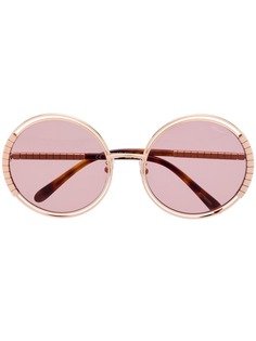 CHOPARD EYEWEAR солнцезащитные очки в круглой оправе