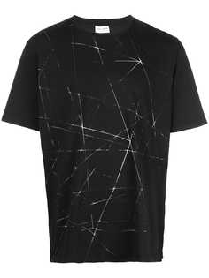 Saint Laurent футболка с принтом