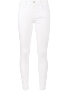 FRAME белые облегающие джинсы