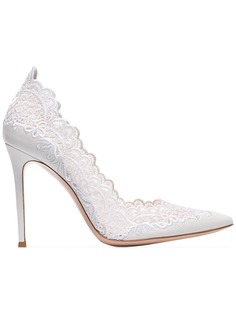 Gianvito Rossi кружевные туфли-лодочки на высоком каблуке
