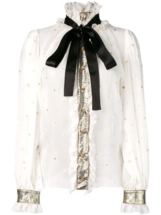 Dolce & Gabbana декорированная рубашка с бантом
