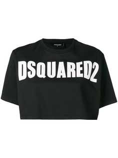 Dsquared2 укороченный топ с принтом логотипа