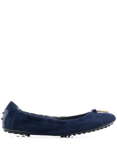 Tods балетки с эластичной отделкой Tod`S