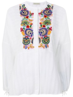 Etro блузка в крестьянском стиле с принтом